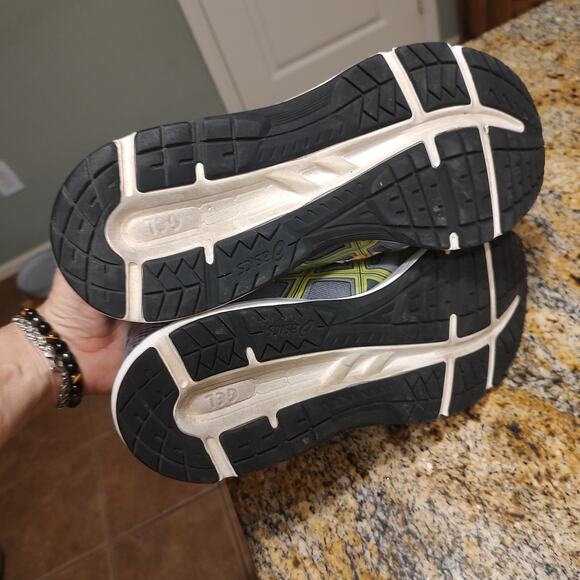 Asics Contend 5 Running Shoes Sneakers Men's Size 12.5 Sheet Rock Safety Yellow - Picture 10 of 12